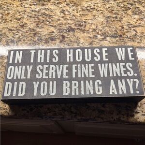 Bar sign 14 x 6. About 1.5 inches deep